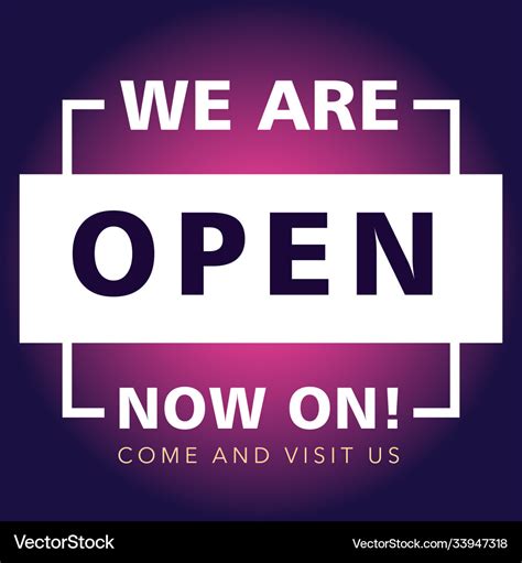 We're now open! Feel free to visit .